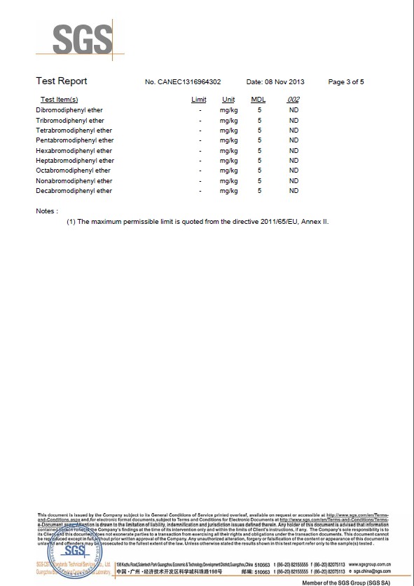 POLYIMIDE LABEL SGS