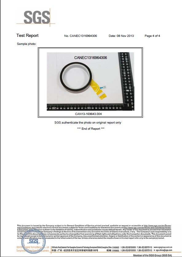 KAPTON tape SGS